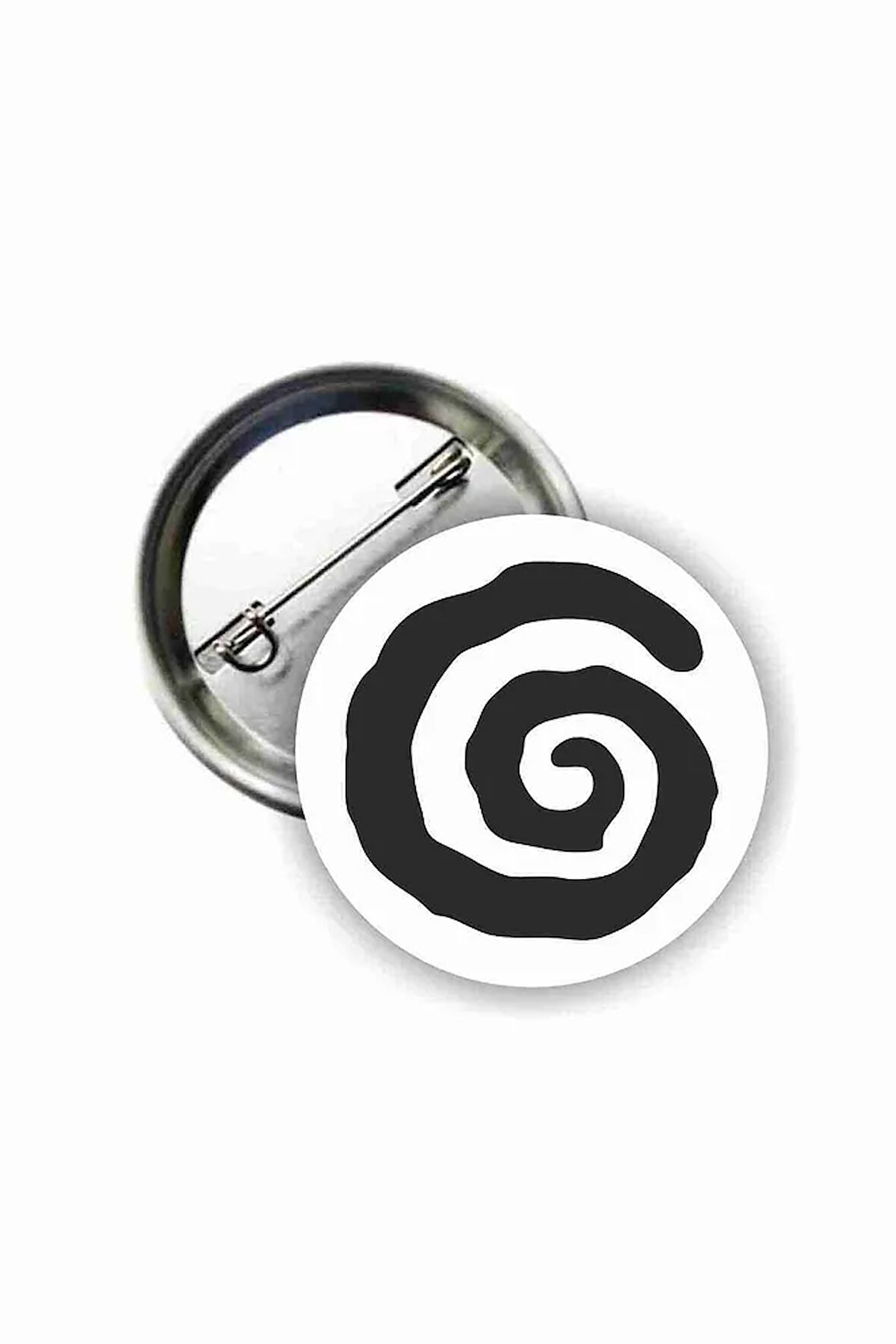 Spiral Y2K Grunge Style Buton Rozet