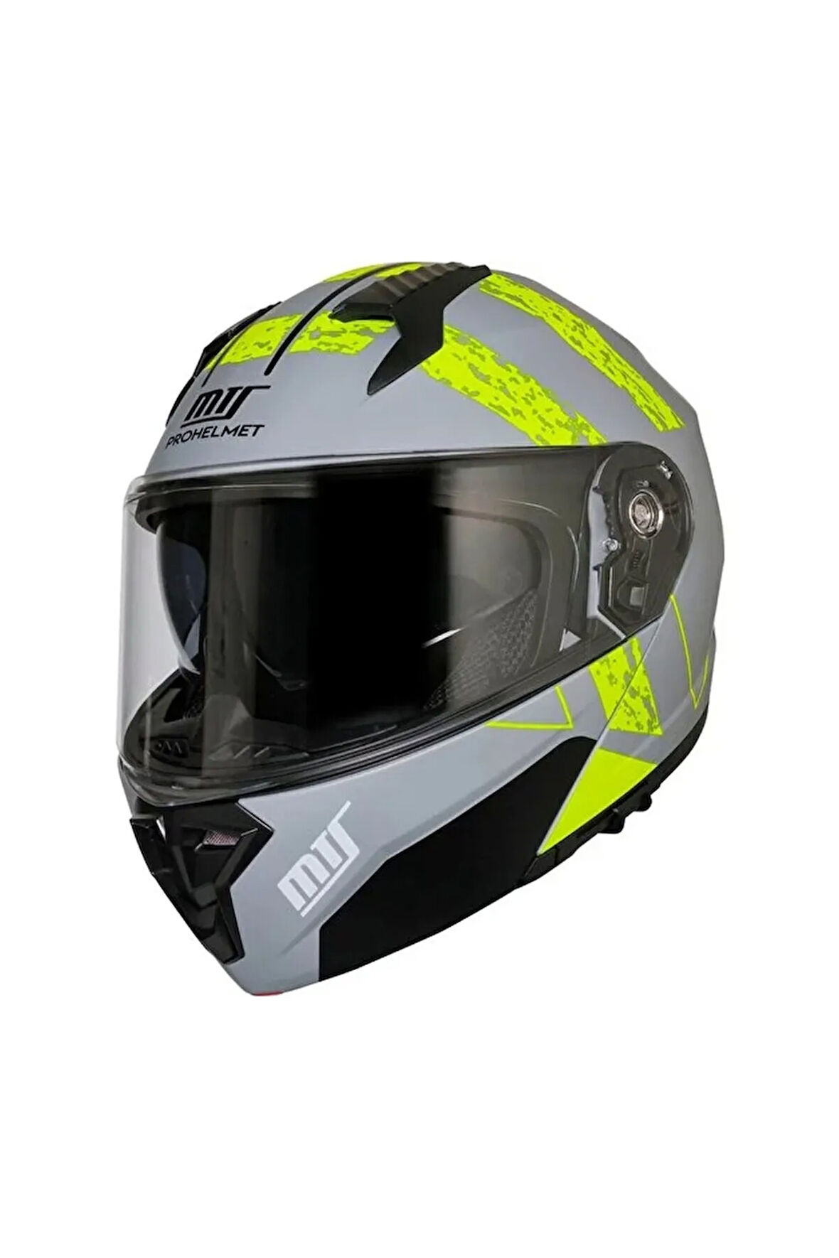 M 966 V2 Çene Açılır Kask Neon Gözlüklü