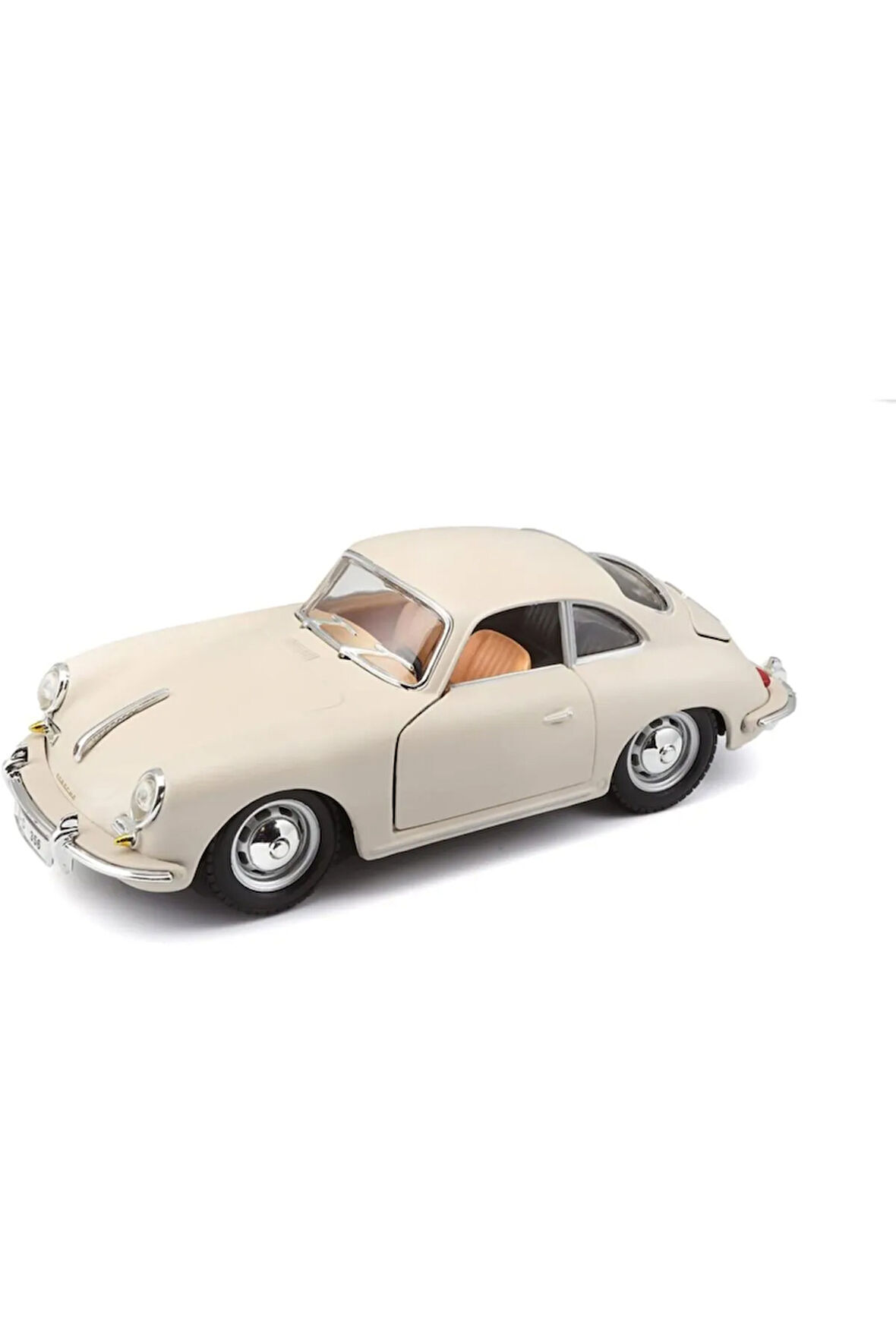 Porsche 356b Coupe 1961 Model Klasik Araba 1/24 Ölçek - Krem