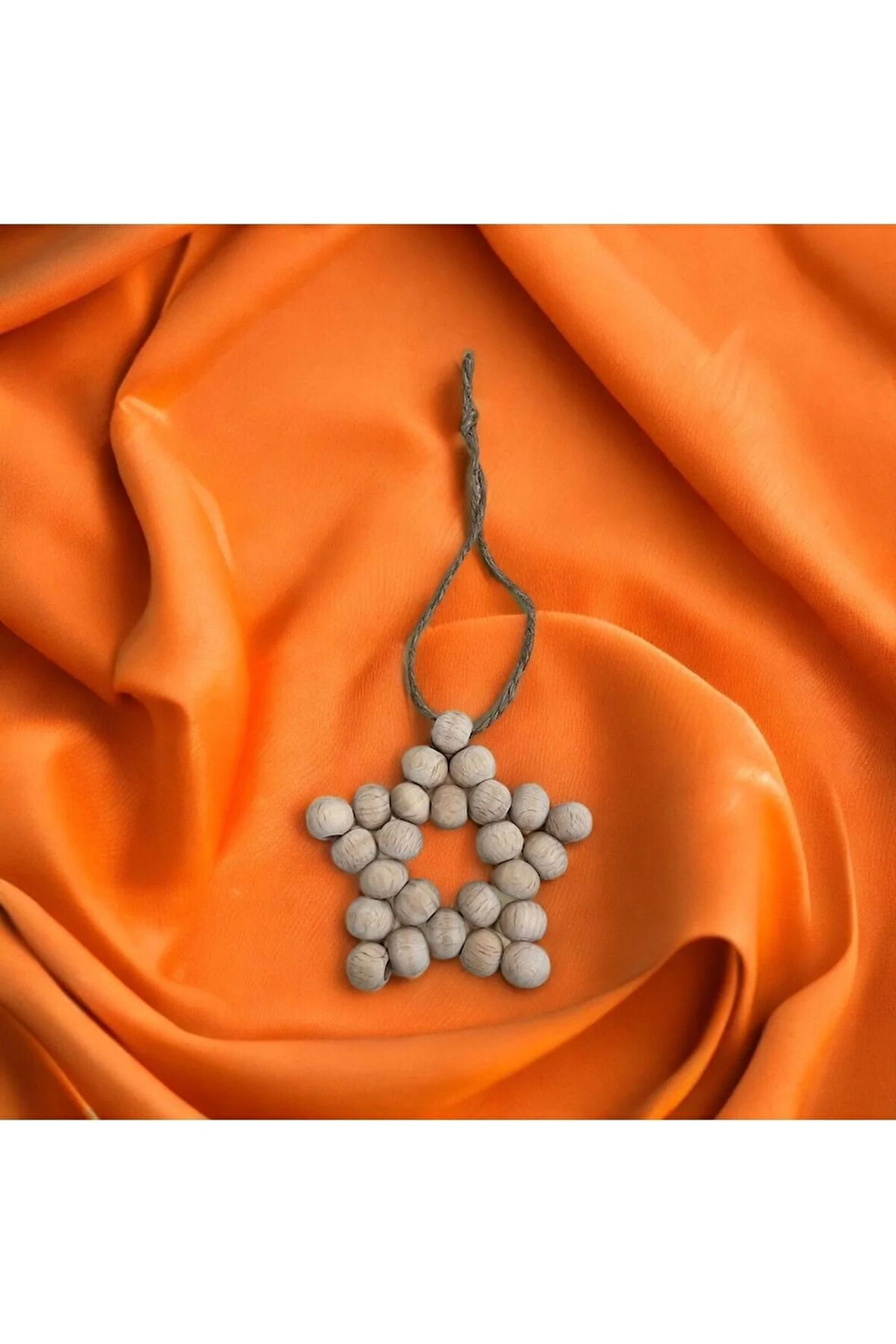 Dekoratif Ahşap Boncuklu Yıldız Mutfak Salon Balkon Çocuk Bebek Odası Duvar Süsü Kapı Süsü