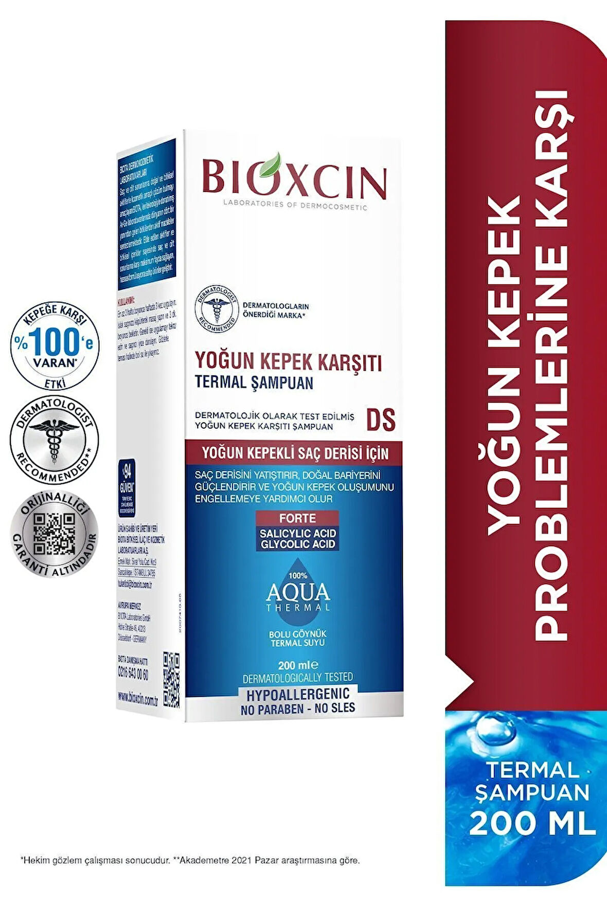 Aqua Thermal Yoğun Kepek Karşıtı Şampuan Ds 200ml 2'li