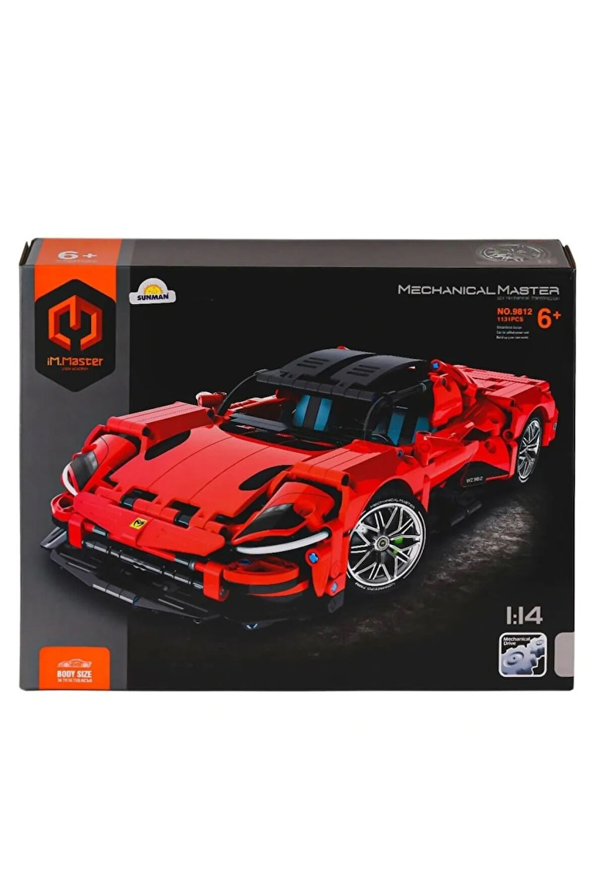 Nessiworld 9812 IMM Mekanik Master Blokları Süper Araba 1:14 1131 Parça