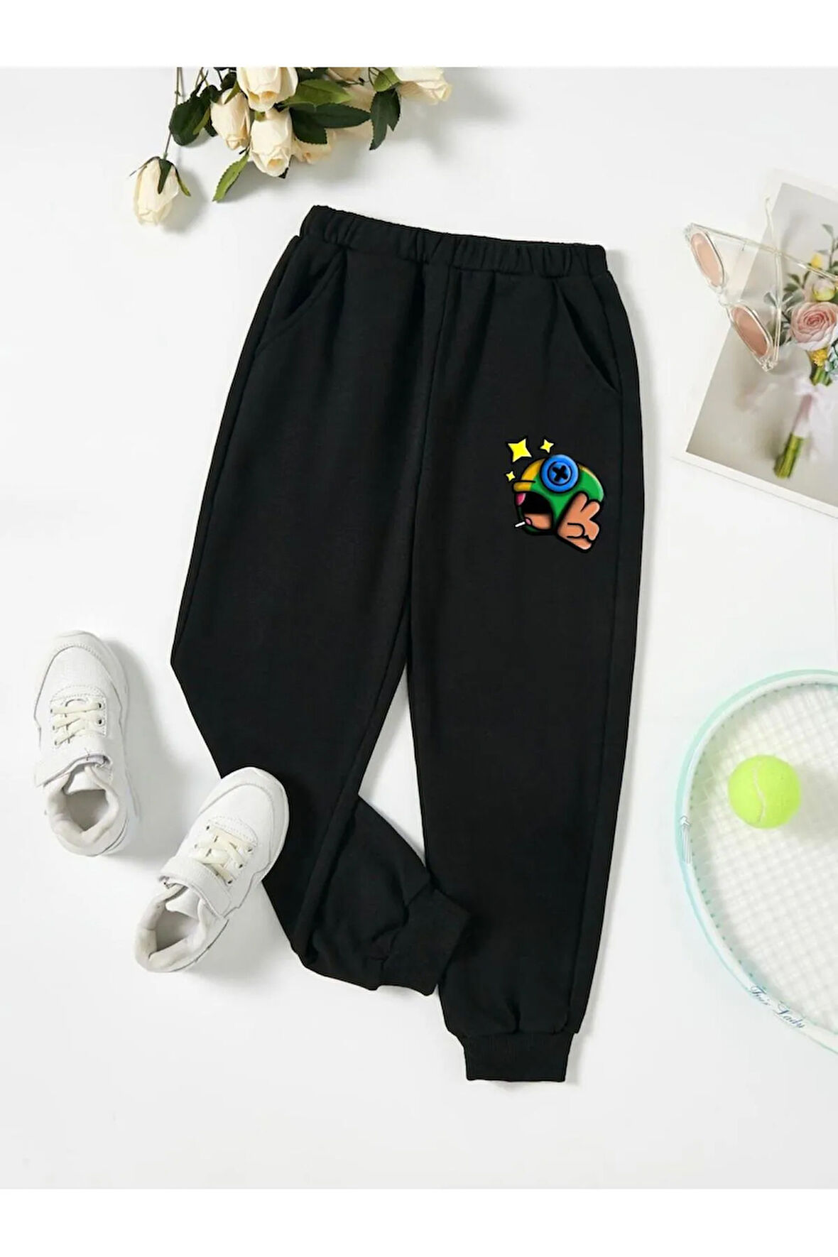 Çocuk Tasarım Brawl Stars 7 Baskılı Kapüşonlu Sweatshirt Pamuklu