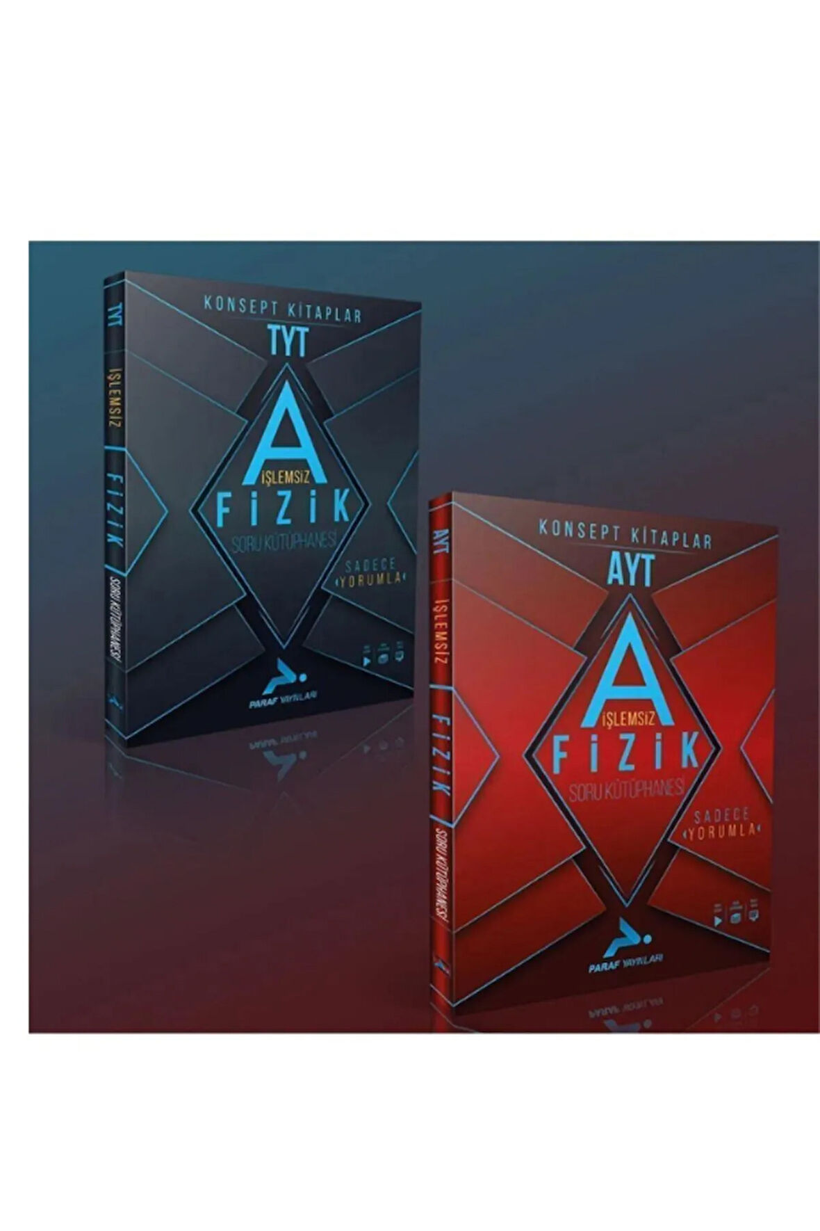 Paraf Yayınları Tyt-Ayt İşlemsiz Fizik Soru Kütüphanesi (2 Kitap)