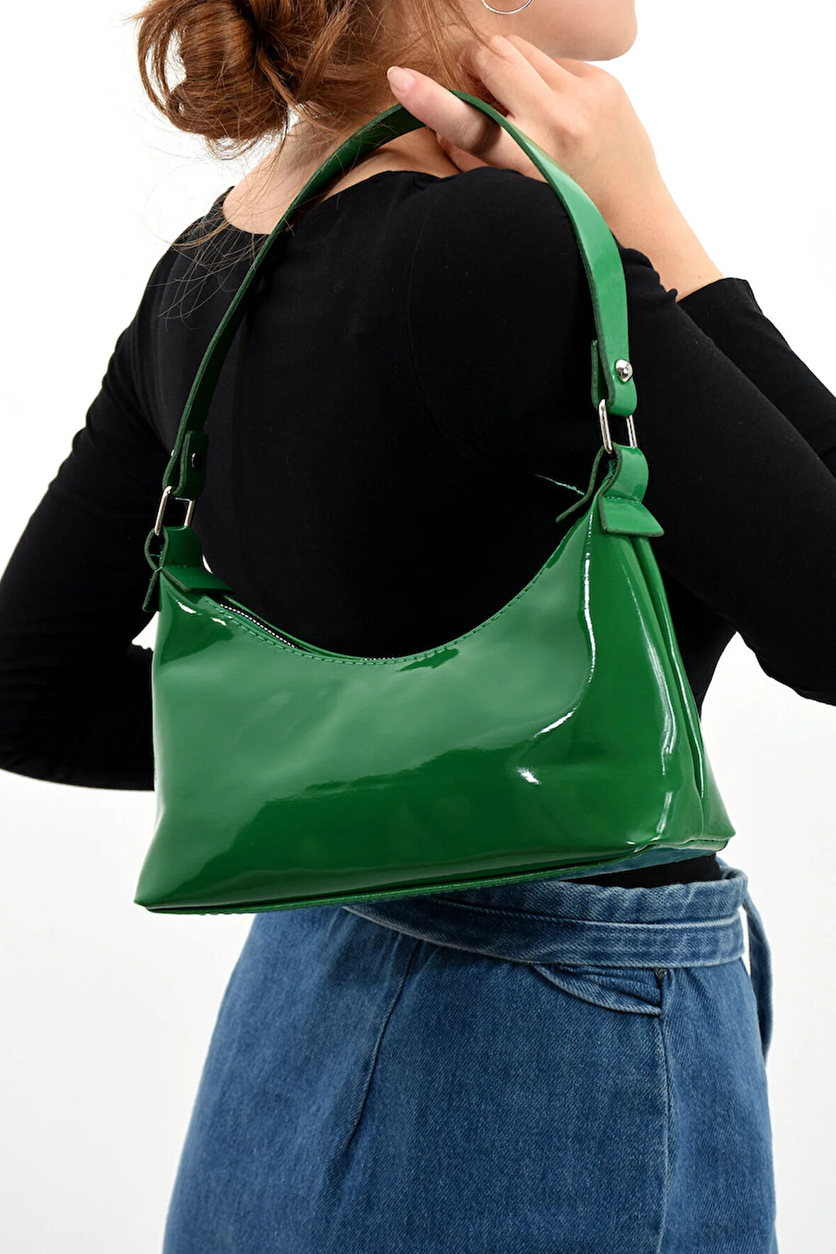 Kadın Rugan Omuz Çantası