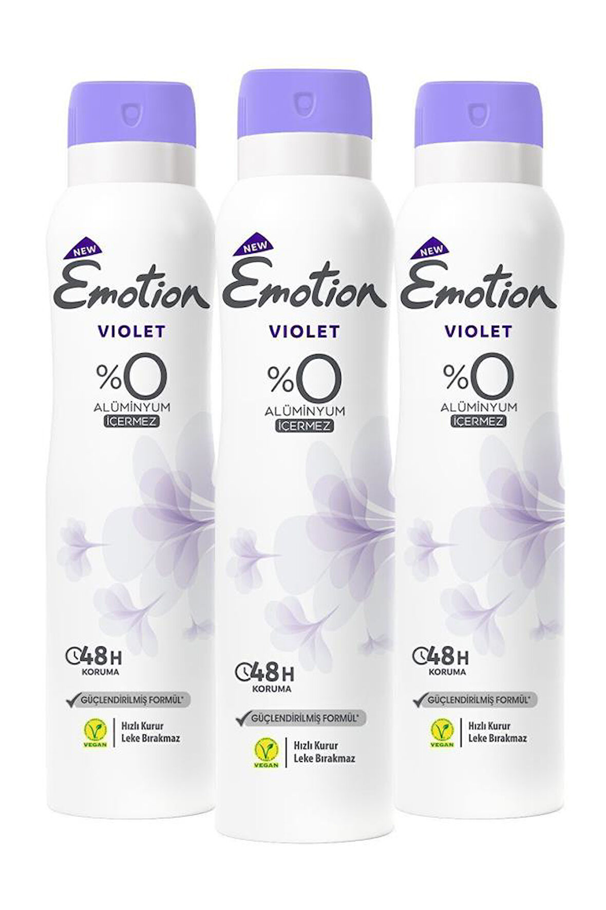 Emotion Violet Kadın Deodorant 3x150ml