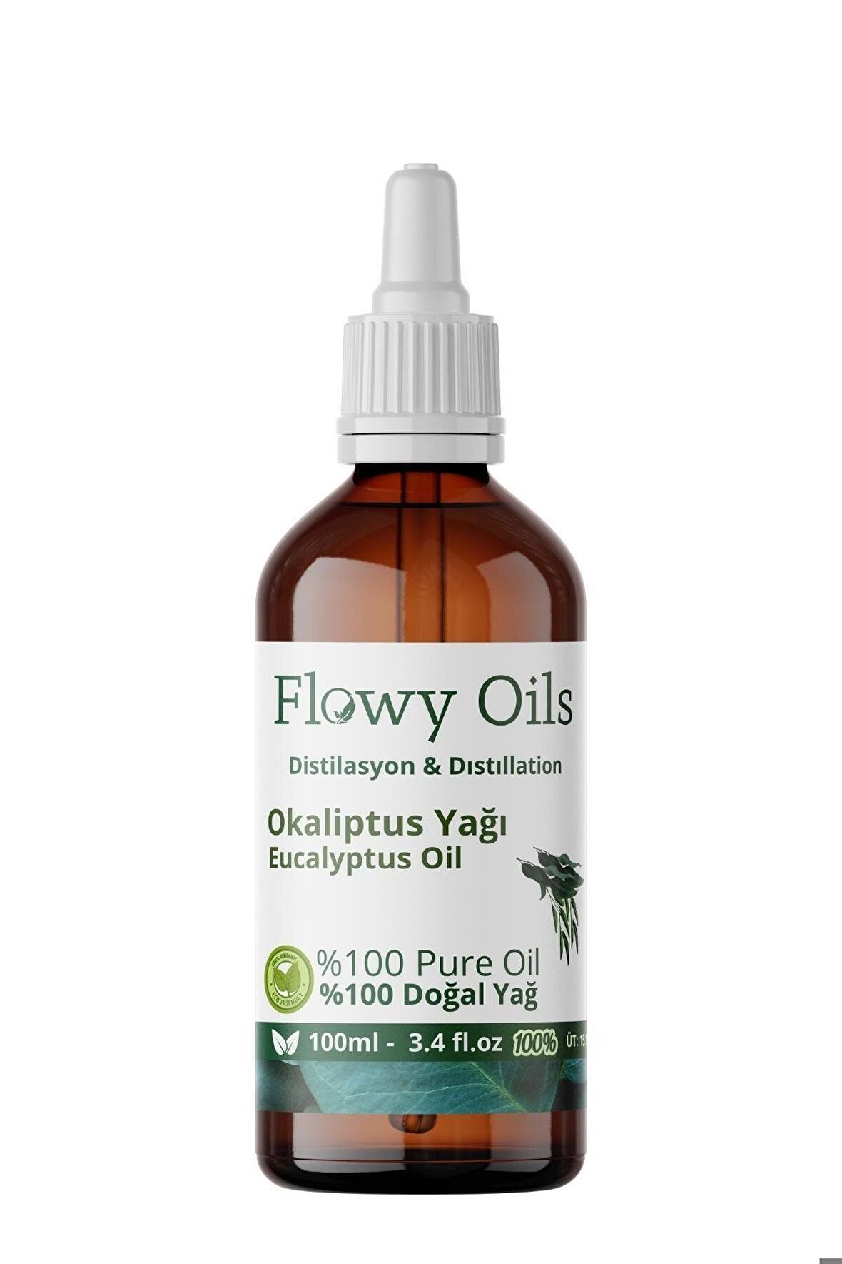 Okaliptüs Yağı %100 Doğal Bitkisel Uçucu Yağ Eucalyptus Oil 100ml