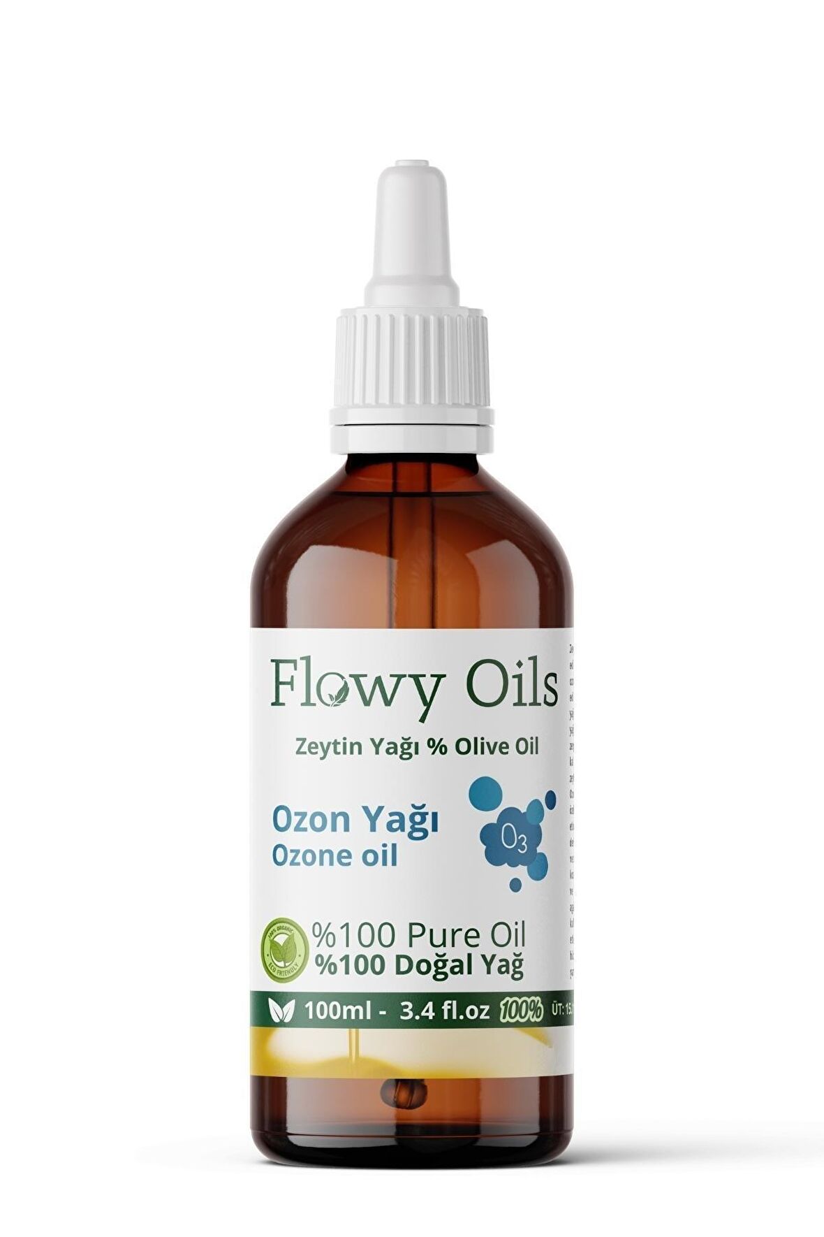 Doğal Ozon Yağı %100 Saf Zeytinyağlı Ozon Bakım Yağı Olive Ozone Oil 100ml