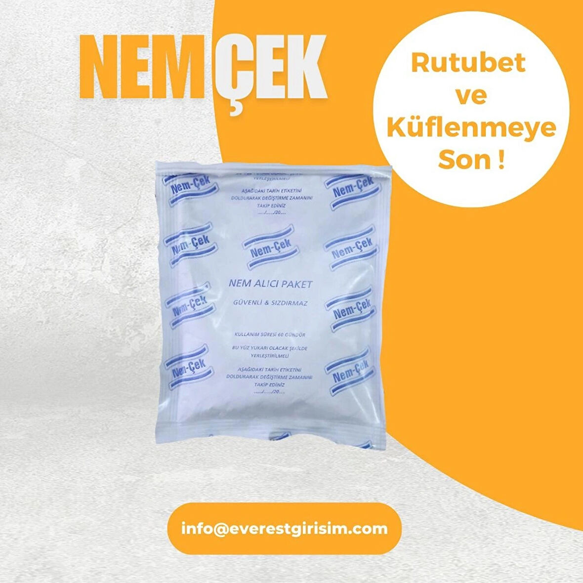 Nem Rutubet Korozyon Buhar Terleme Çekici Alıcı Tutucu Giderici Önleyici (1 PAKET) 250 gr