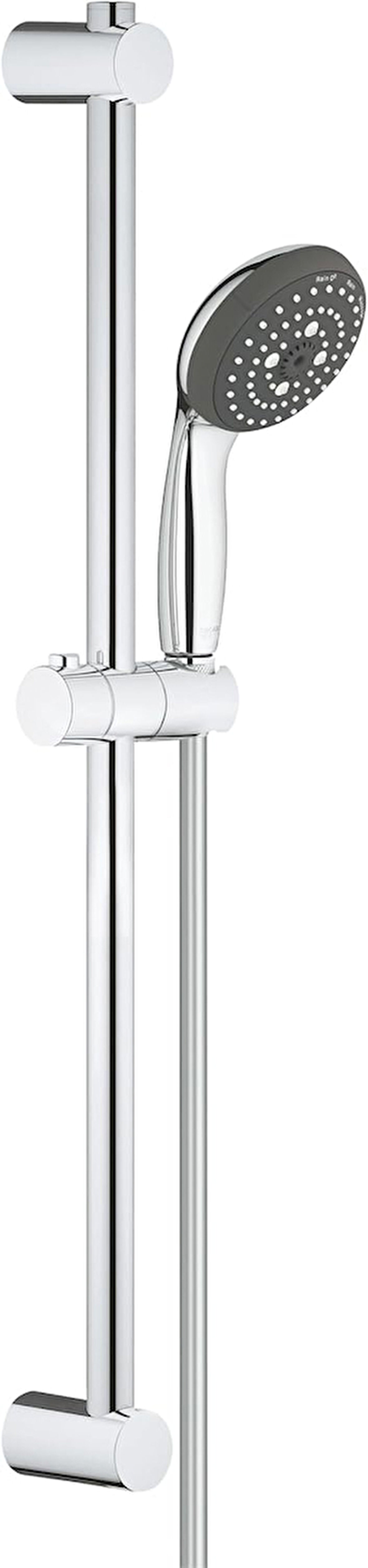 Grohe Vitalio Start 100 Sürgülü Duş Seti, 600 Mm Sürgülü Ray , 100Mm El Duşu 3 Akışlı , 1750 Mm Duş