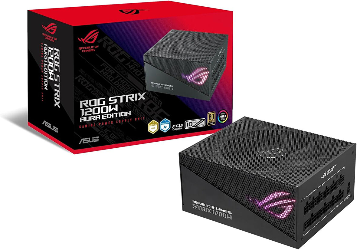 Asus Rog-Strix-1200G Aura 80+ Gold 1200W Modüler Atx 3.0 Pci-E 5.0 Power Supply