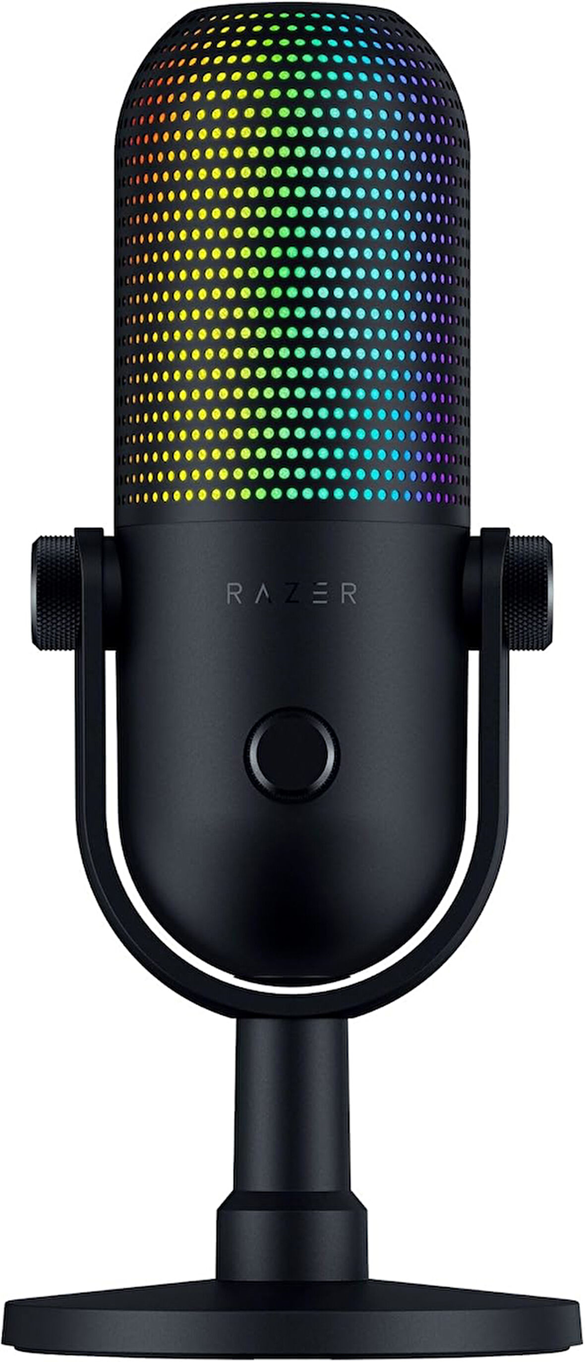Razer Seiren V3 Chroma - Dokunarak Sessize Alma Özellikli Rgb Usb Mikrofon (Yayın Ve Oyun Reaktif Ay