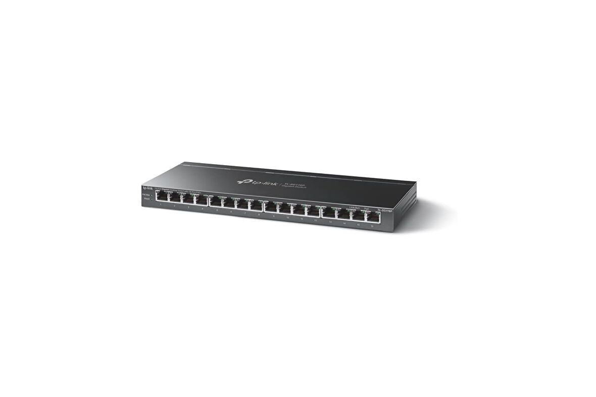 Tp-Link Tl-Sg116P, 16-Port Gigabit Desktop Switch With 16-Port Poe+