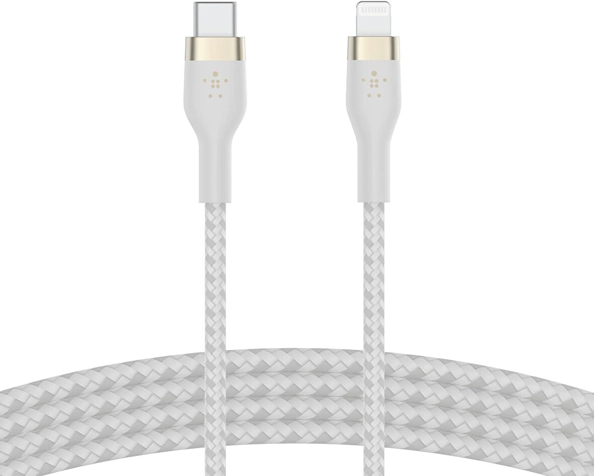 Belkin Boostcharge Pro Flex Örgülü Usb-C/Lightning Kablosu, 1 M, Mfi Sertifikalı, 20 W, Hızlı Şarj I