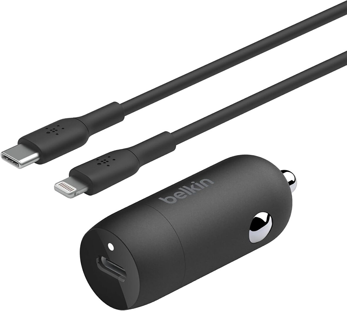 Belkin Boost↑Charge™ 30W Hızlı Araç Şarj Cihazı, Usb-C Güç Dağıtım Portlu Kompakt Tasarım, Usb-C - L