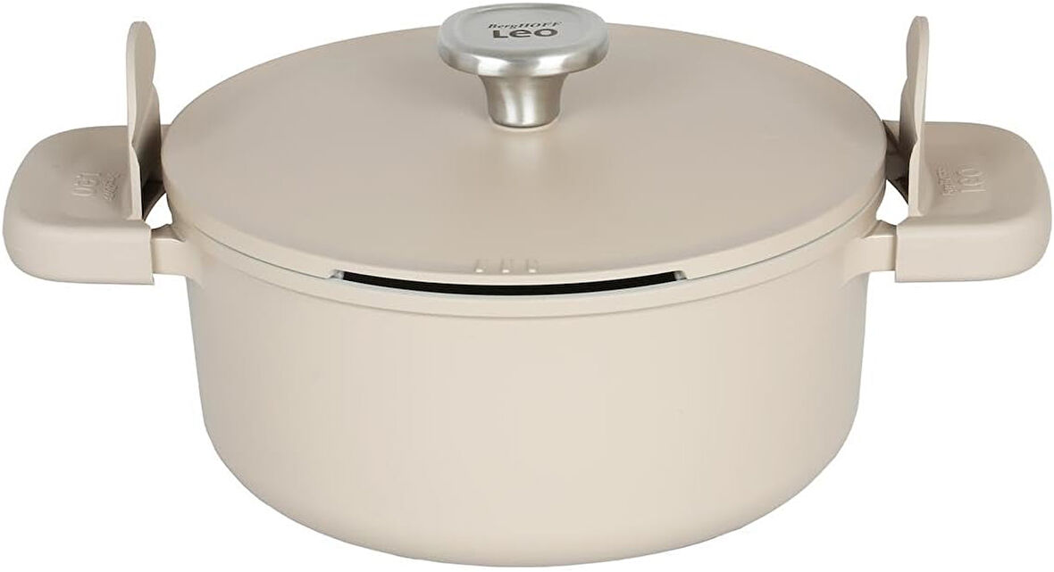 Berghoff Leo Phantom Kapakli Yapişmaz Tencere 24 Cm Latte