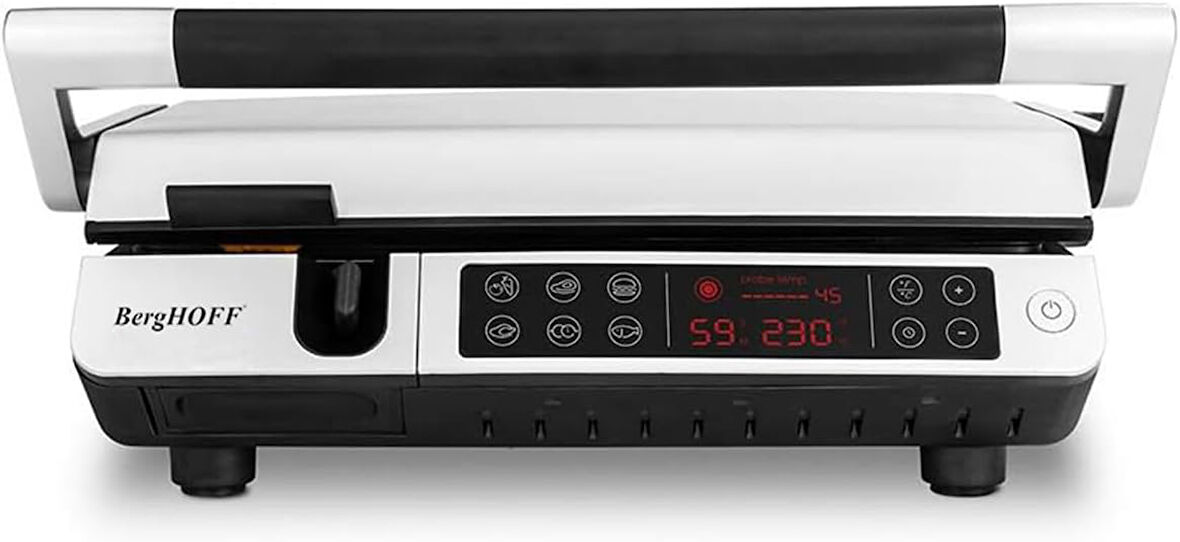 Berghoff Gem Titan Izgara & Tost Makinesi – 2000 W, 340×240 Mm, Lcd Dokunmatik Kontrol