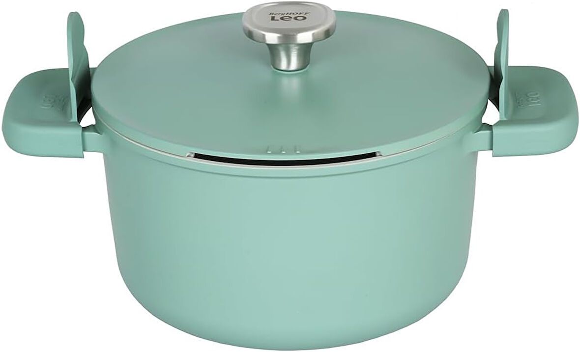 Berghoff Leo Phantom Kapakli Yapişmaz Deri̇n Tencere 24 Cm Forest Green