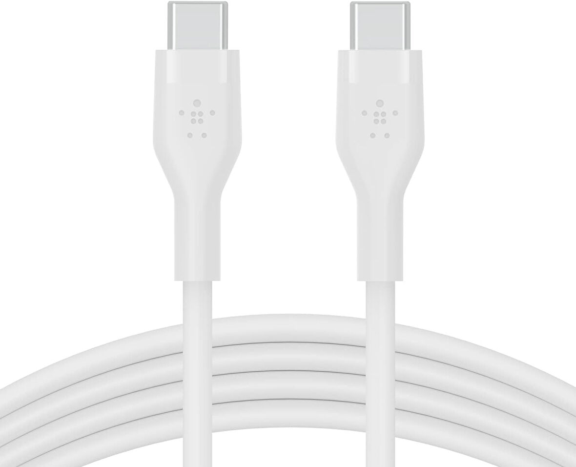 Belkin Boostcharge Flex Silikon Usb Tip C - C Kablo (2M/6,6Ft), Usb-If Sertifikalı Güç Dağıtımı Pd H