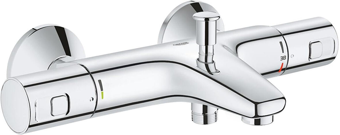 Grohe Precision Start Termostatik Banyo Bataryası, Su Tasarruflu, Krom, 34598000