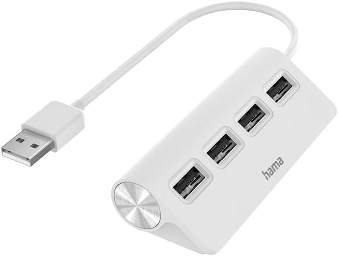Usb Hub, 4 Ports, Usb 2.0, 480 Mbit/S, Beyaz