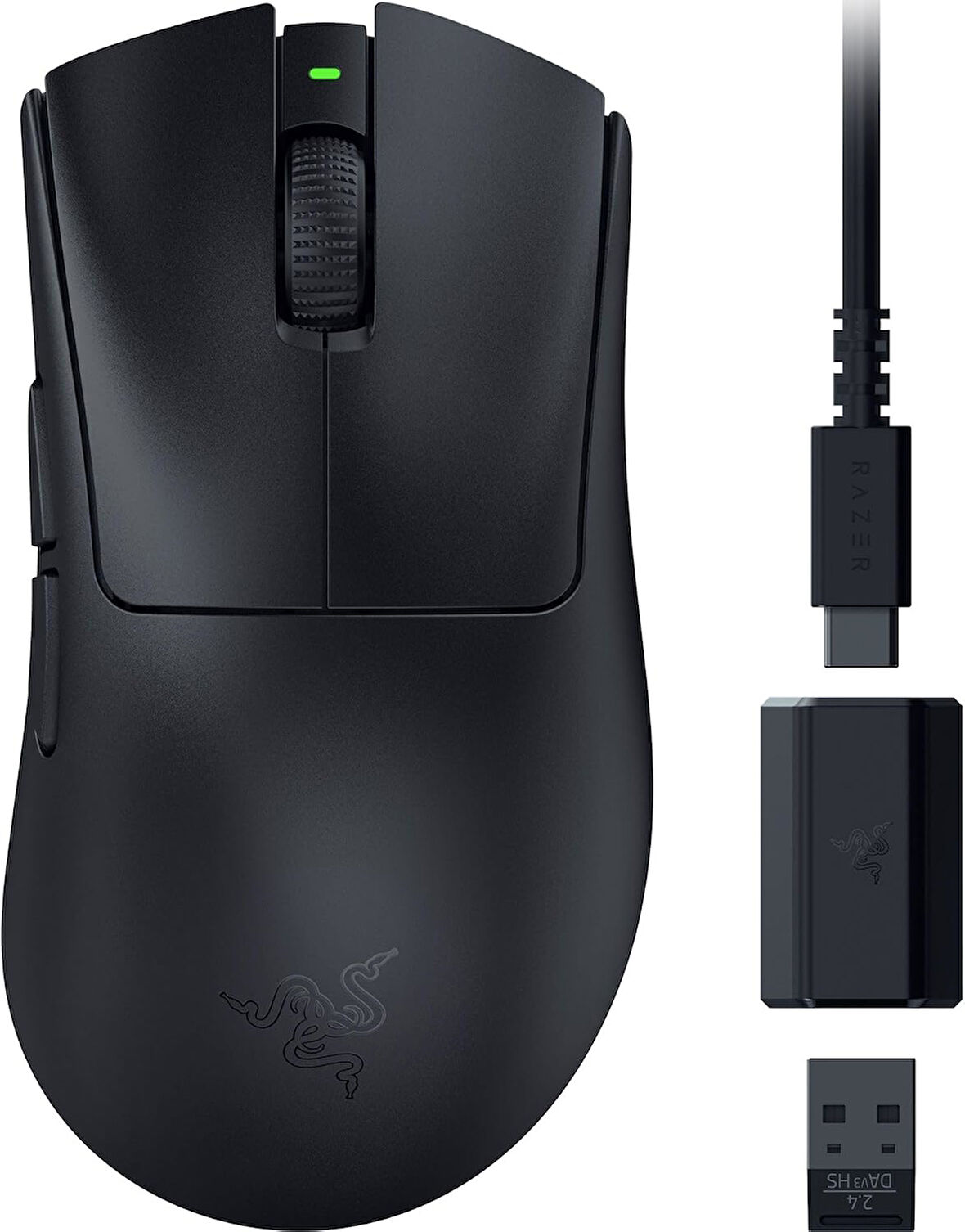 Razer Deathadder V3 Hyperspeed - 26K Dpi Ile Ultra Hafif Kablosuz Ergonomik E-Spor Oyun Faresi (55G 