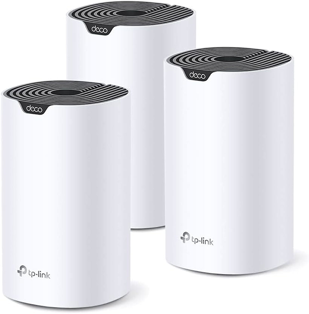 Tp-Link Deco S7 3-Pack, Ac1900 Mbps, Dual-Band, Gigabit Portları, 520 M²'Ye Kadar Kapsama Alanı, 100