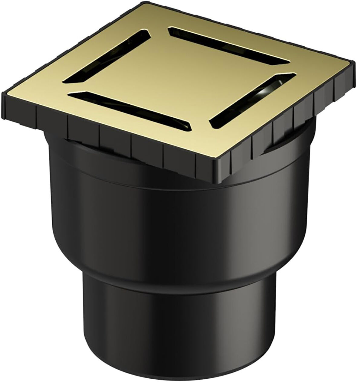 Vitra V-Flow Kare 5607325 Yalıtımlı Duş Kanalı Alttan Çıkışlı Dk 800 Kapak Parlak Altın