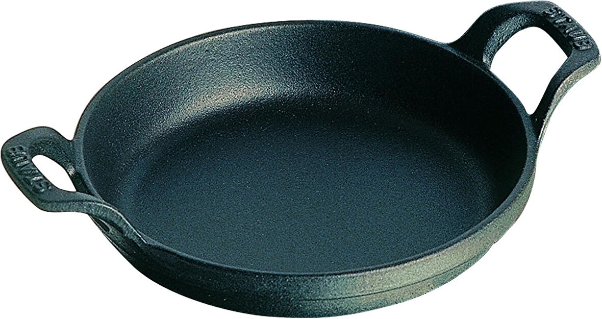 Staub 1301623 İstiflenebilir Fırın Tenceresi, Yuvarlak 16 Cm, 0,4 L, Pişirme Kabı İçinde Mat Siyah E