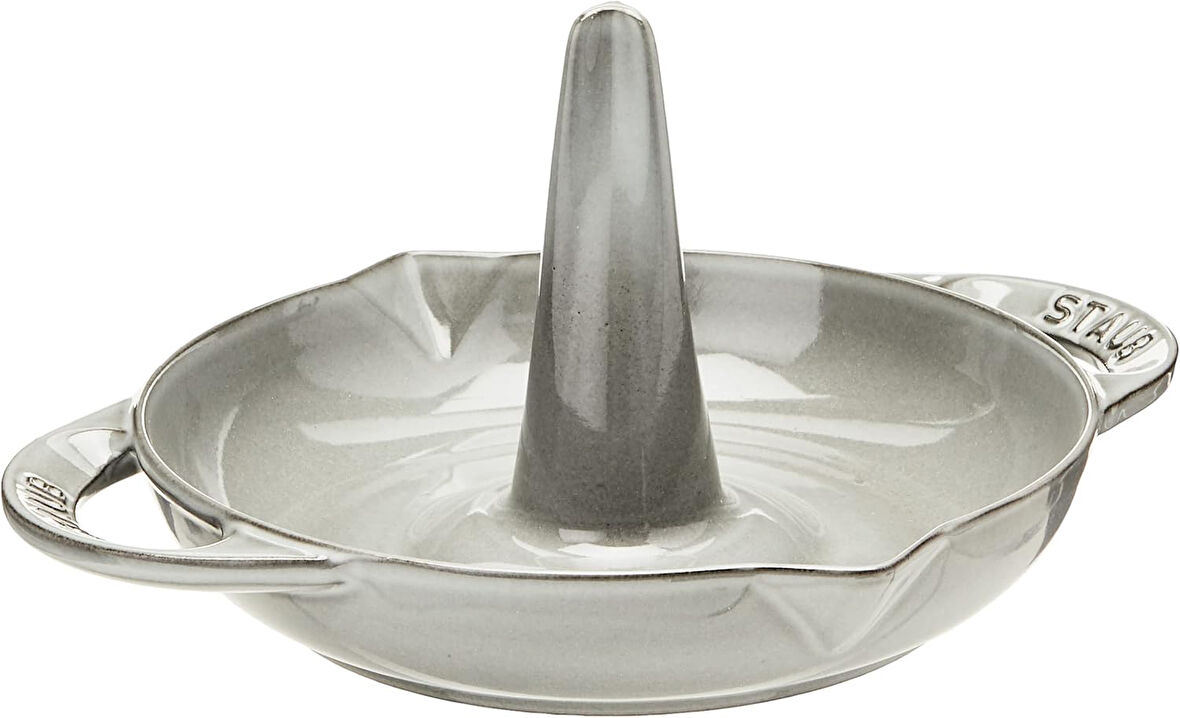 Staub Tavuk Kızartma Tavası 24 Cm, Dökme Demir, Indüksiyonlu Ocaklara Uygun, Grafit Gri, 26,2 X 22,2