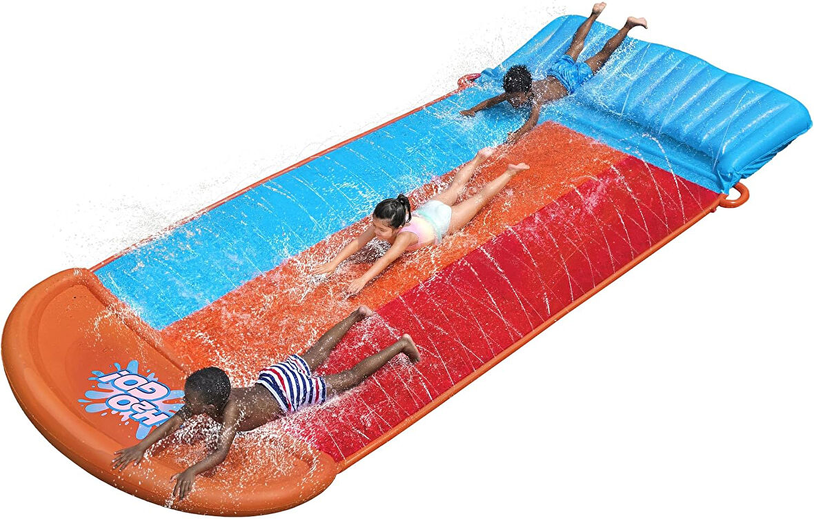 Bestway H2Ogo! Tsunami Splash Ramp Üçlü Kaydırak 488 Cm
