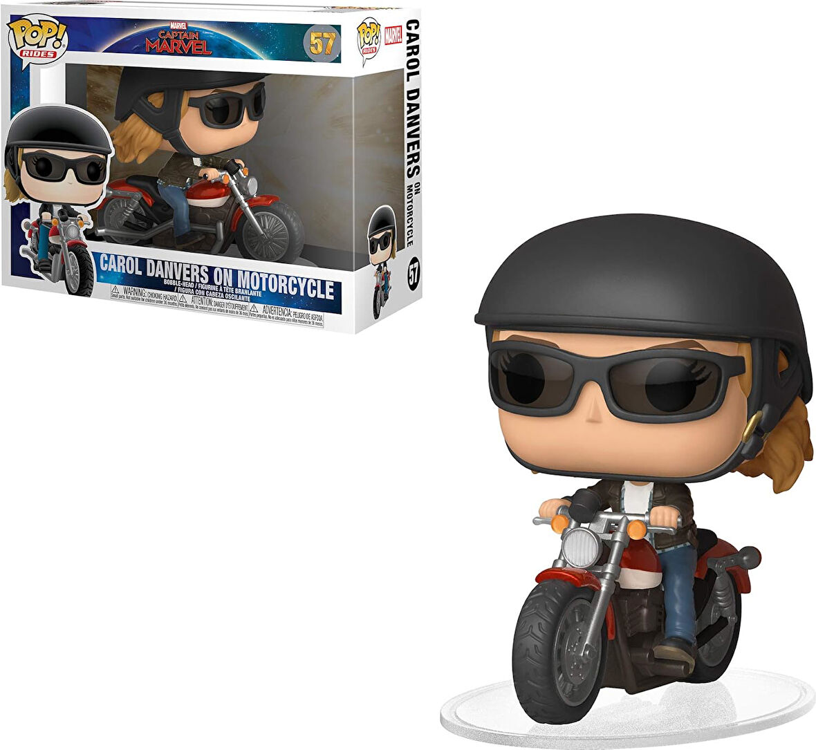 Funko Fgr-Pop Deluxe Captain Marvel On Motorcycle