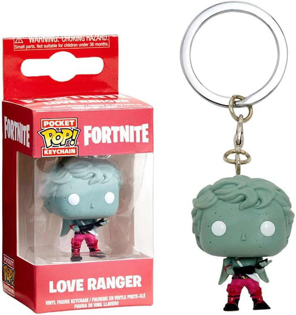 Funko 35715 Fortnite: Love Ranger Pop Schlüsselanhänger Figur, Multi