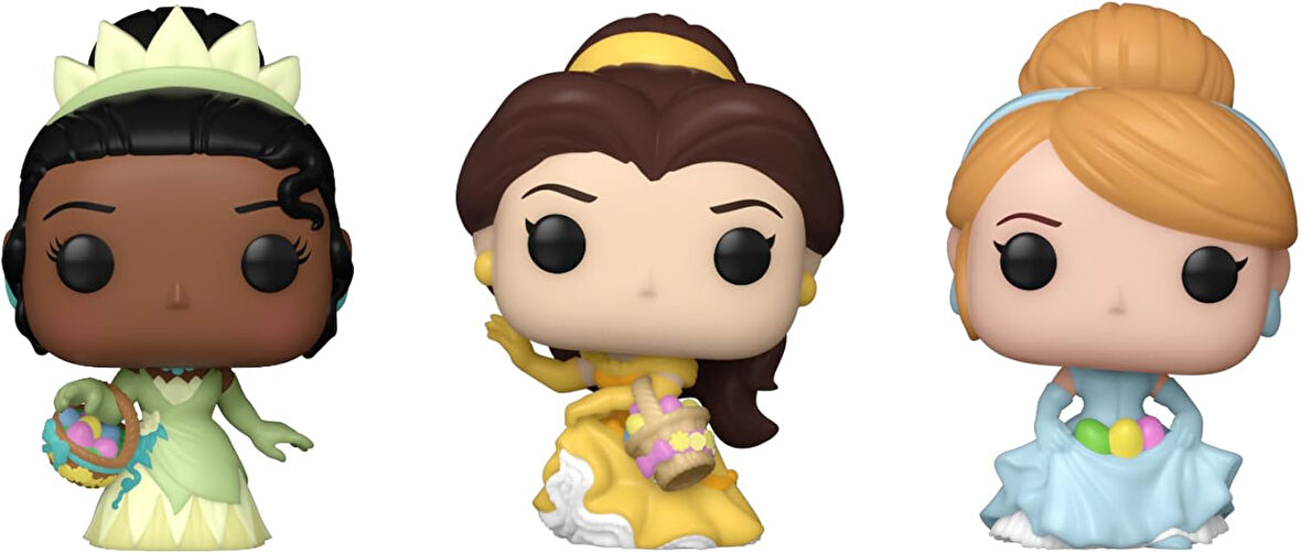 Funko Cep Pop!: Disney - Paskalya Tiana, Belle Ve Külkedisi 3'Lü Paket