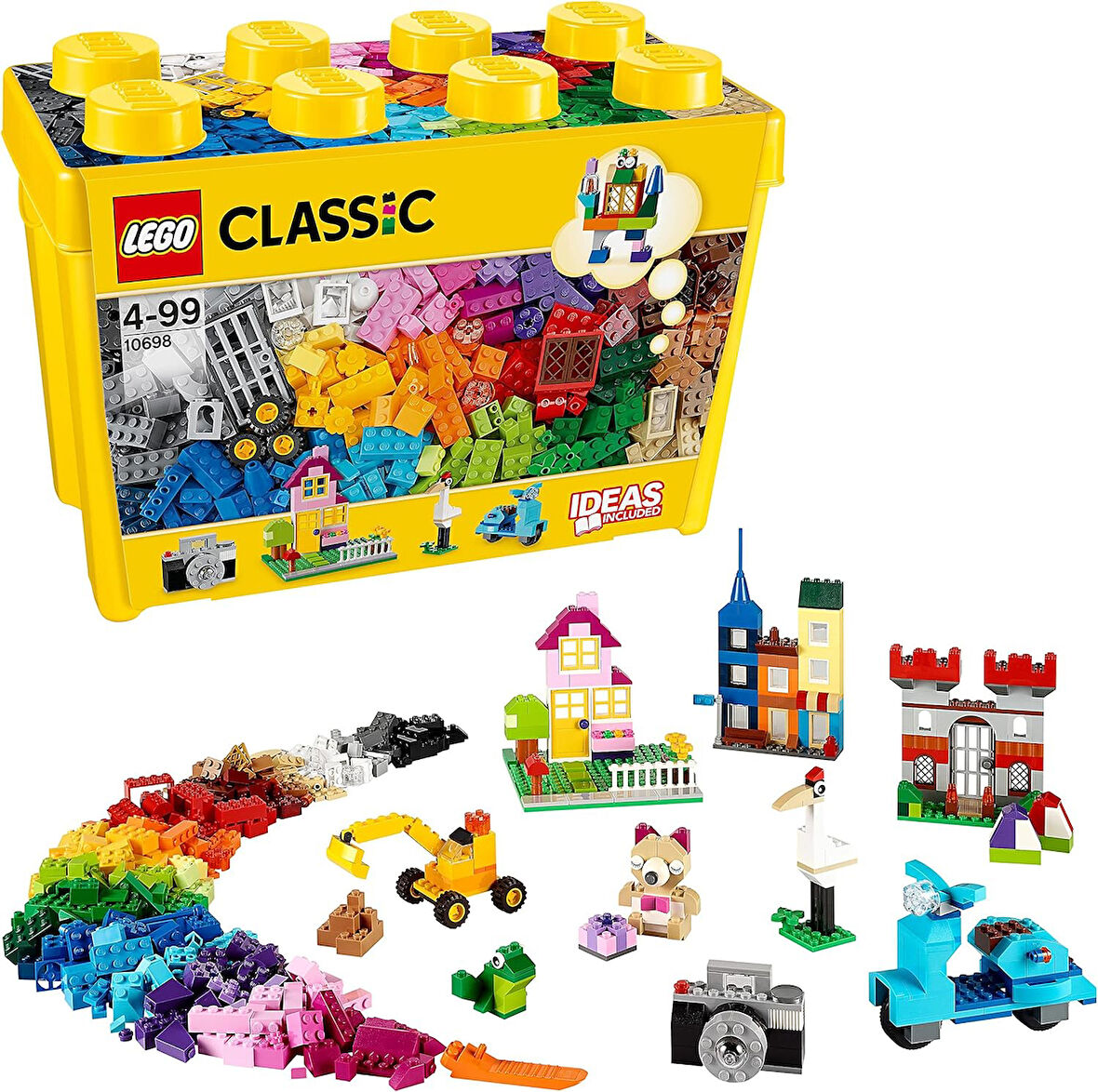 Lego Classic Lego® Büyük Boy Yaratıcı Yapım Kutusu 10698-4 Yaş Ve Üzeri Çocuklar İçin Yaratıcı Oyunc
