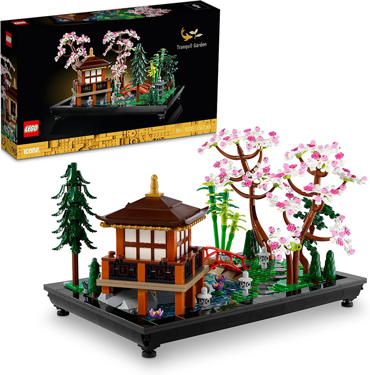 Lego Icons Huzurlu Bahçe 10315 - Yetişkinler İçin Dekoratif, Koleksiyonluk Ve Sergilenebilir Çiçek M