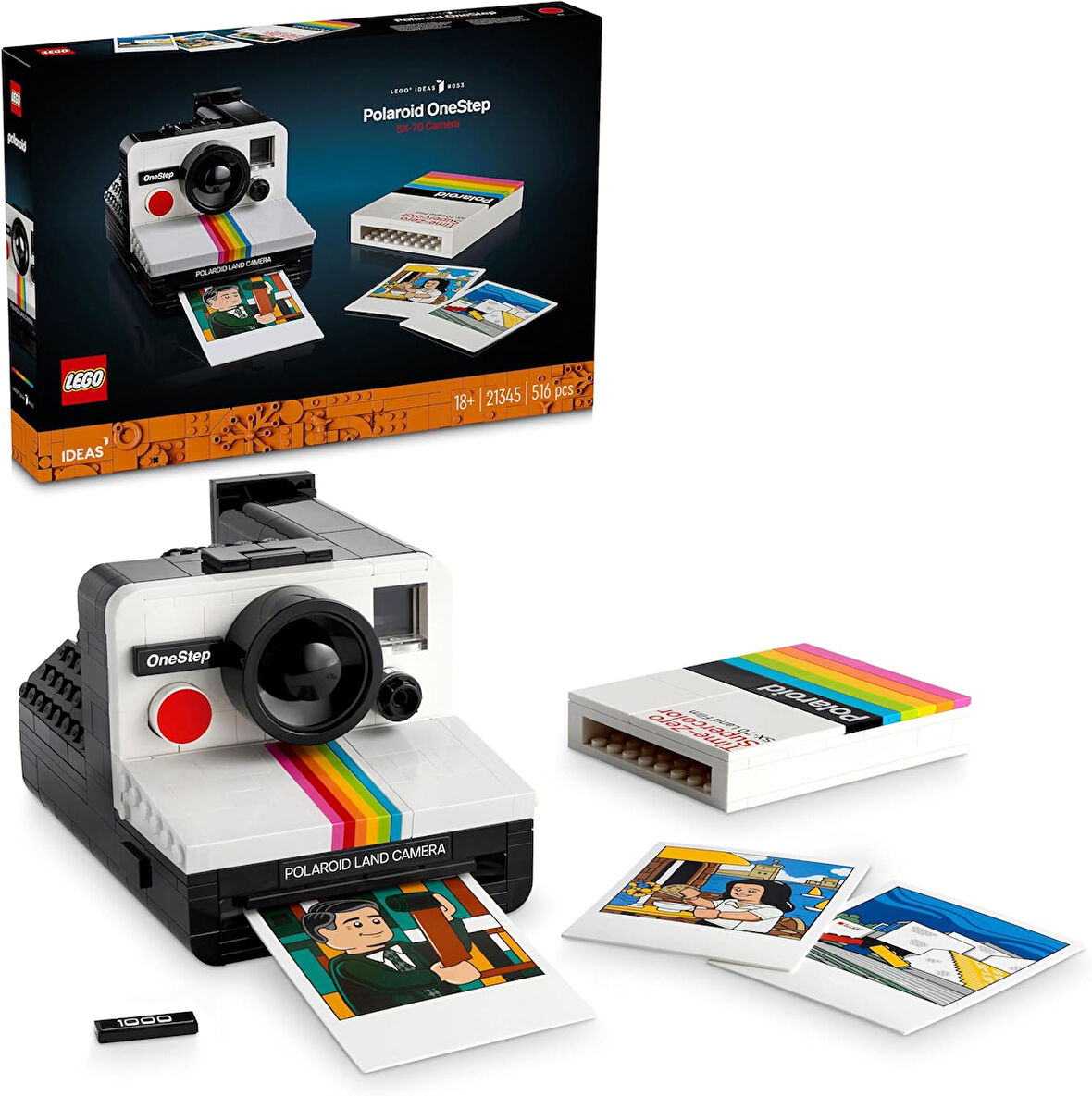 Lego Ideas Polaroid Onestep Sx-70 Kamera 21345 – Fotoğraf Meraklısı Yetişkinler Için Koleksiyonluk V