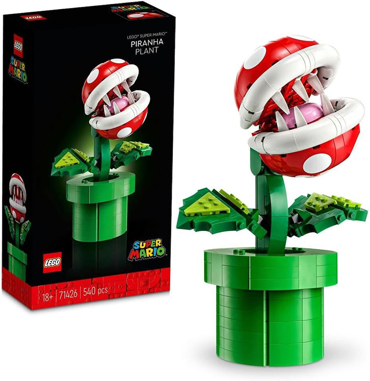 Lego® Super Mario™ Piranha Plant 71426- Yetişkinler İçin Koleksiyonluk Yapım Seti (540 Parça)