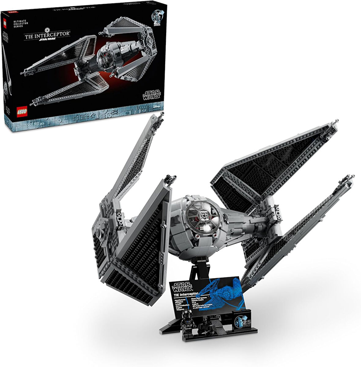 Lego Star Wars Tie Interceptor 75382 - Star Wars Seven Yetişkinler Için İnşa Edilebilen Starfighter 