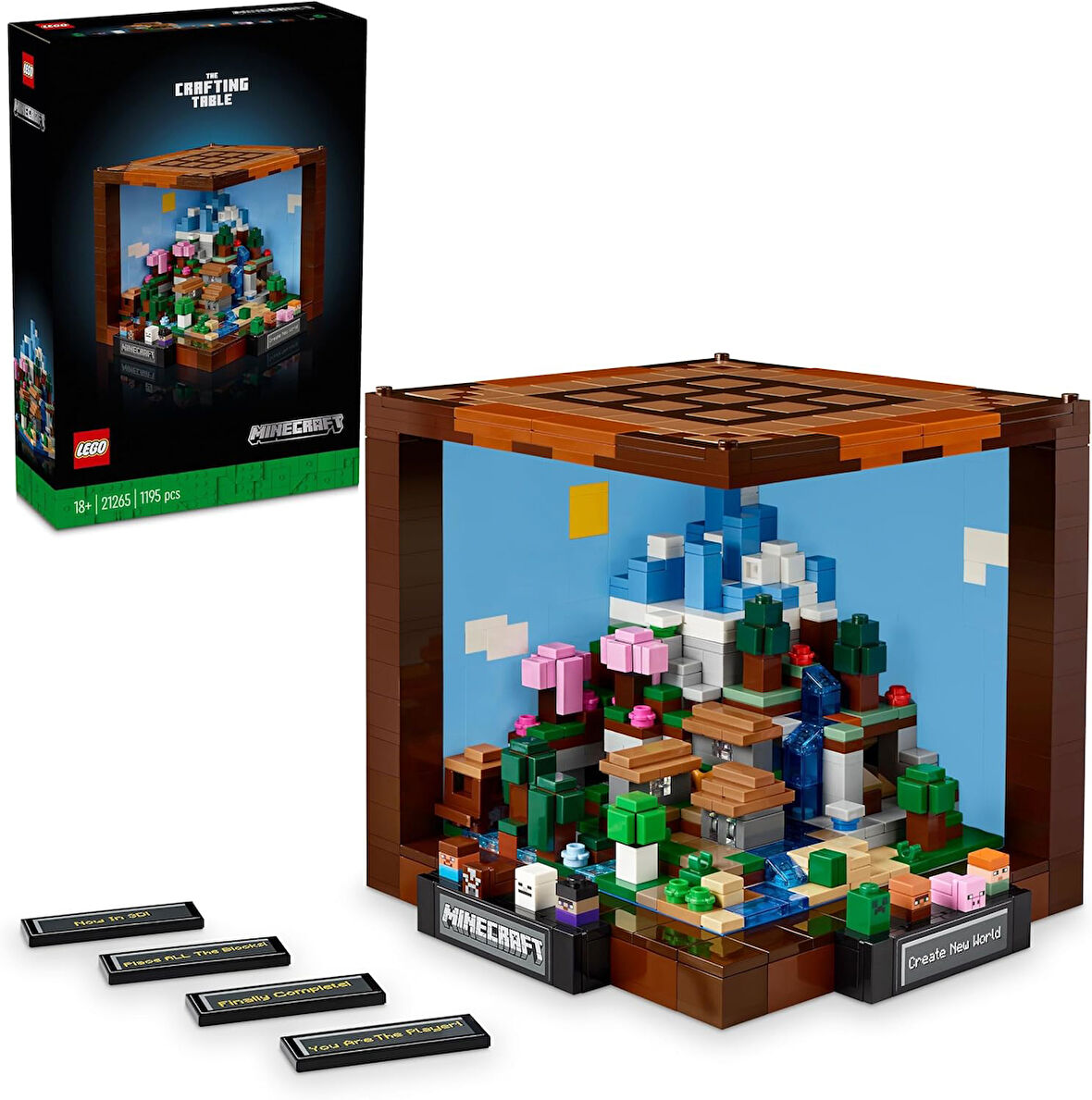 Lego Minecraft Eşya Yapma Masası 21265 - Yetişkinler Için Koleksiyonluk Yaratıcı Model Yapım Seti (1
