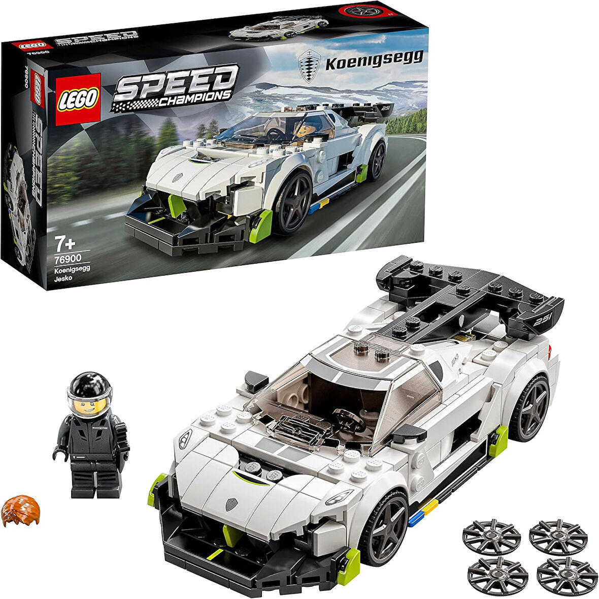 Lego Speed Champions Koenigsegg Jesko 76900-7 Yaş Ve Üzeri İçin Koleksiyonluk Ve Sergilenebilir Yara