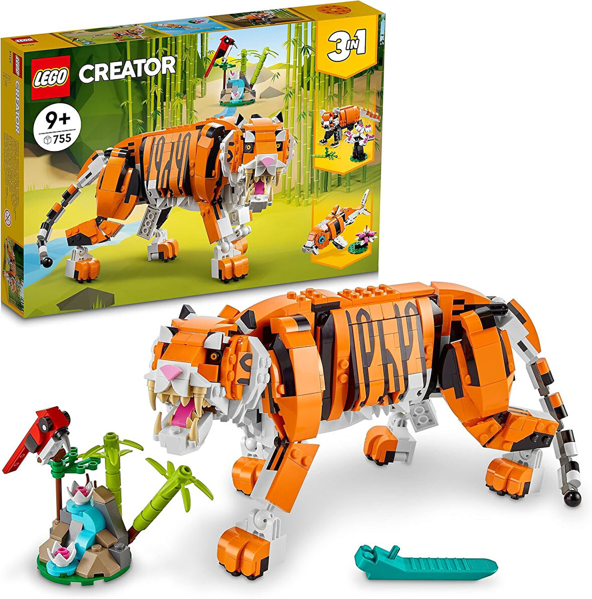 Lego® Creator 3’Ü 1 Arada Muhteşem Kaplan 31129-9 Yaş Ve Üzeri Çocuklar Için Kaplan, Kırmızı Panda V