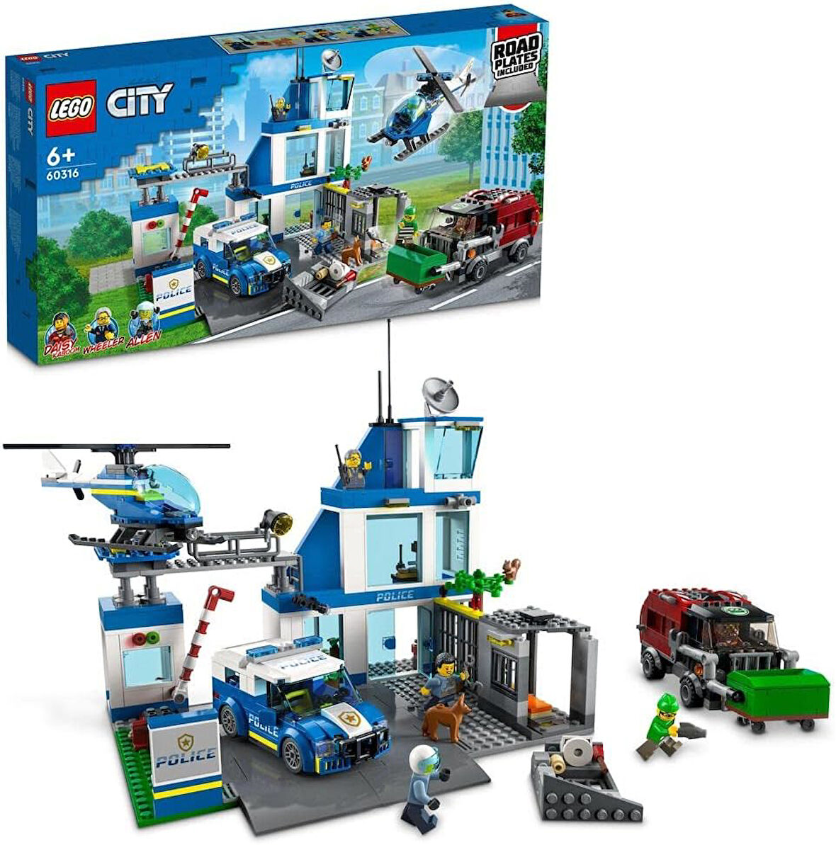Lego® City Polis Merkezi 60316-6 Yaş Ve Üzeri Çocuklar Için Oyuncak Yapım Seti (668 Parça)