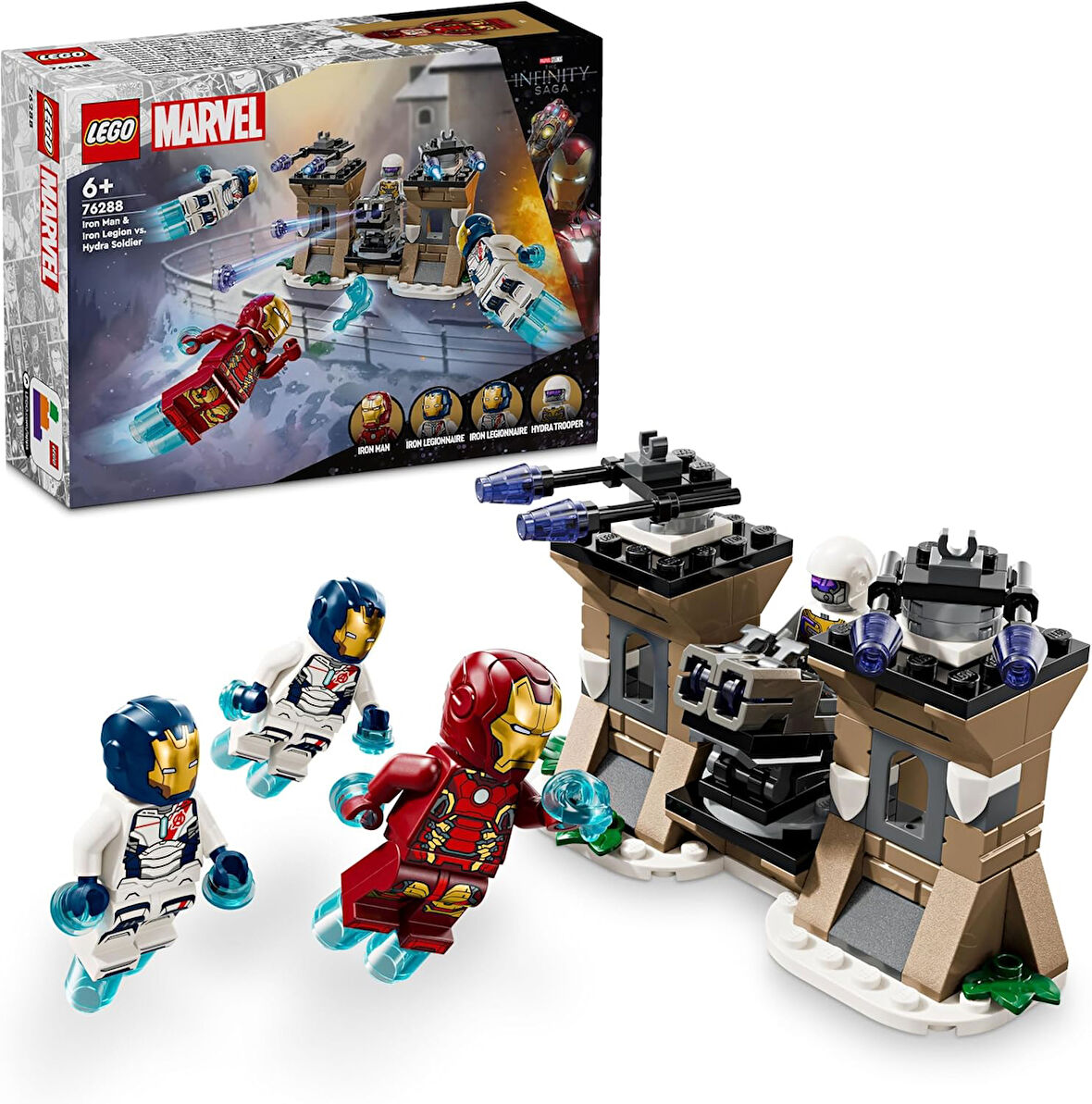 Lego Marvel Iron Man Ve Iron Ordusu, Hydra Soldier’A Karşı 76288 – 6 Yaş Ve Üzeri Süper Kahraman Sev