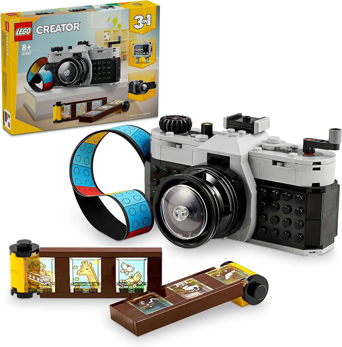 Lego Creator Retro Fotoğraf Makinesi 31147-8 Yaş Ve Üzeri Çocuklar Için Televizyon Ve Video Kamera M