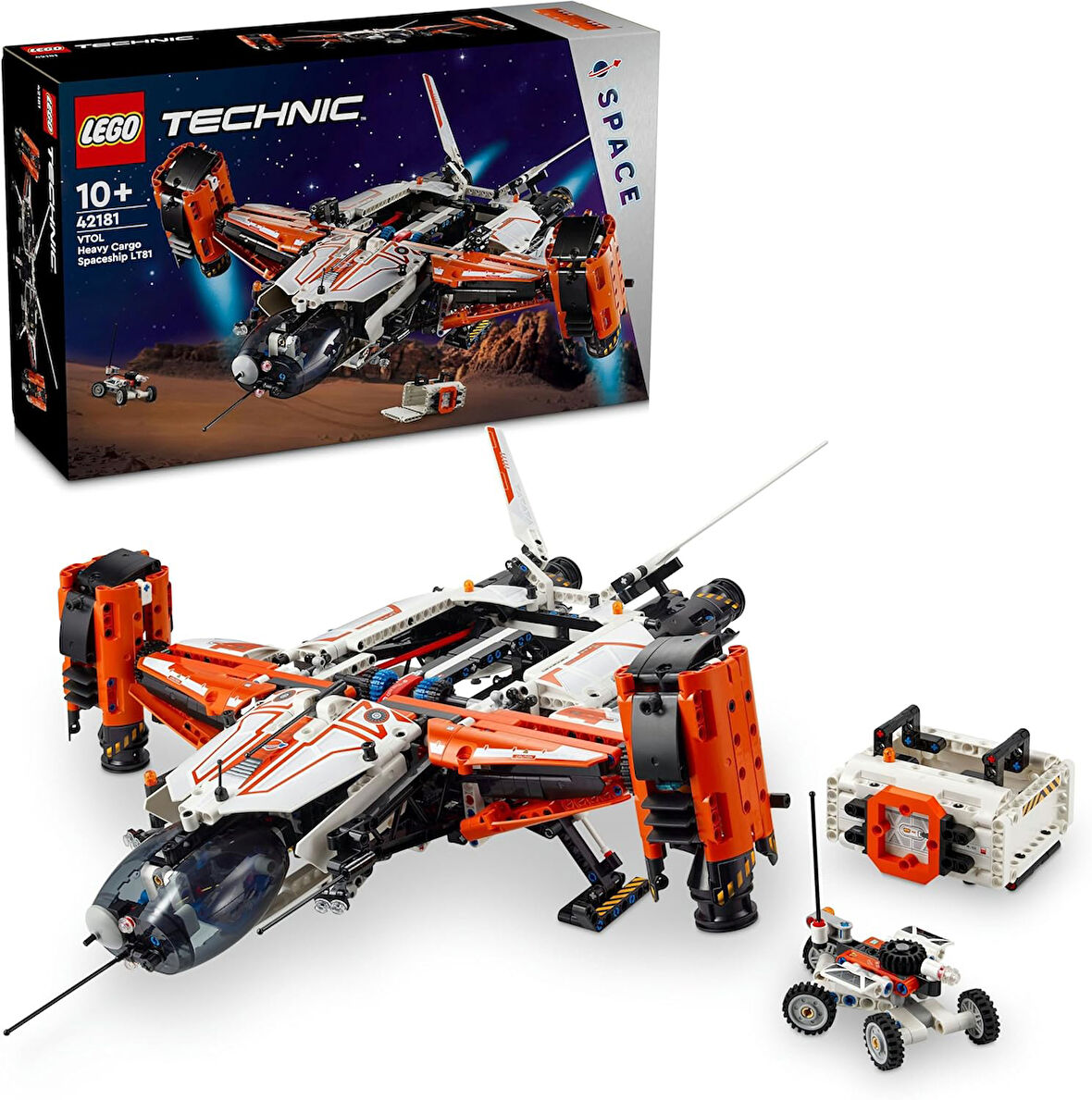 Lego Technic Vtol Ağır Kargo Uzay Gemisi Lt81 42181-10 Yaş Ve Üzeri Uzay Meraklısı Çocuklar Için Yar