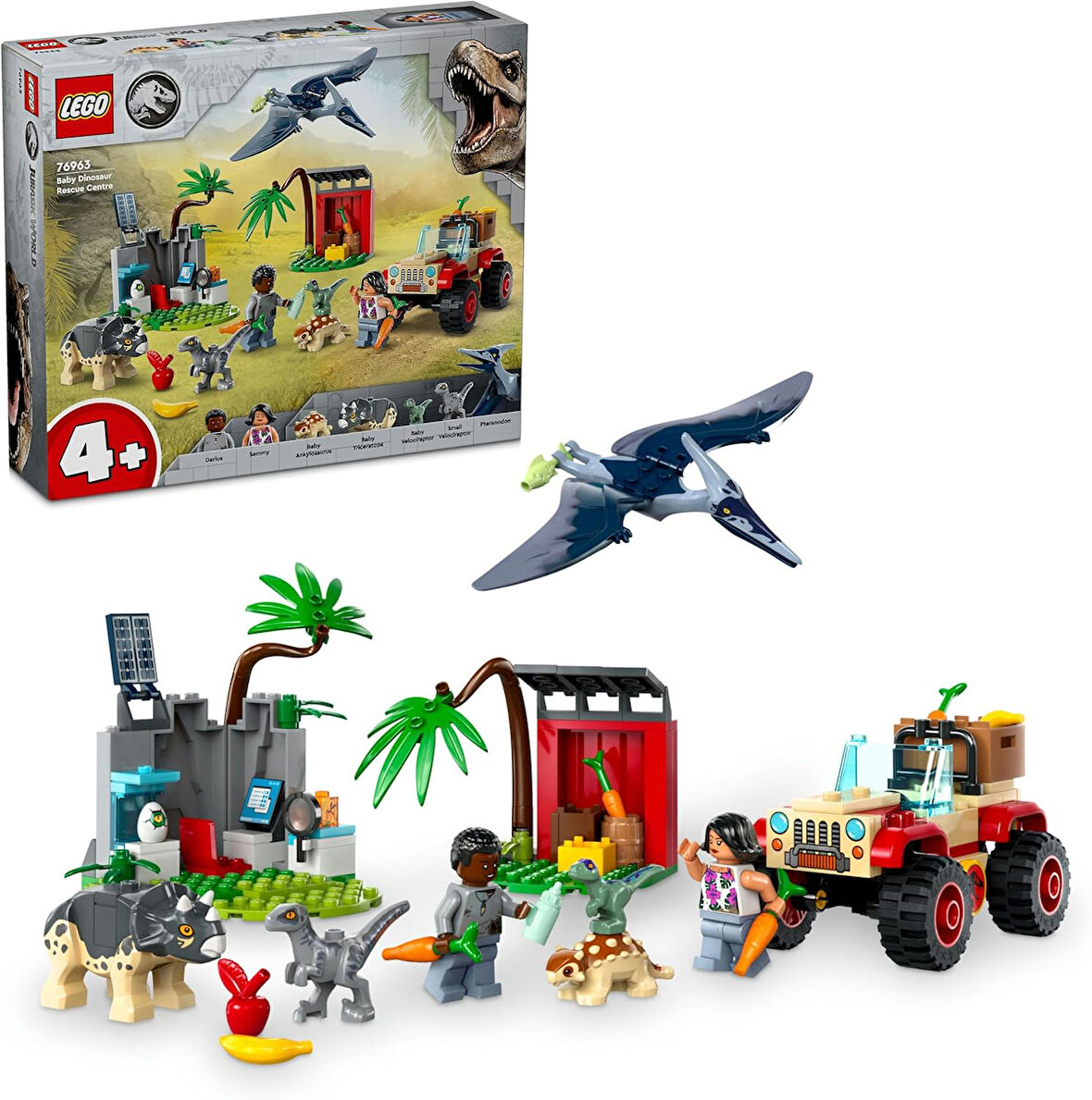Lego Jurassic World Yavru Dinozor Kurtarma Merkezi 76963 – 4 Yaş Ve Üzeri Çocuklar Için Yaratıcı Oyu