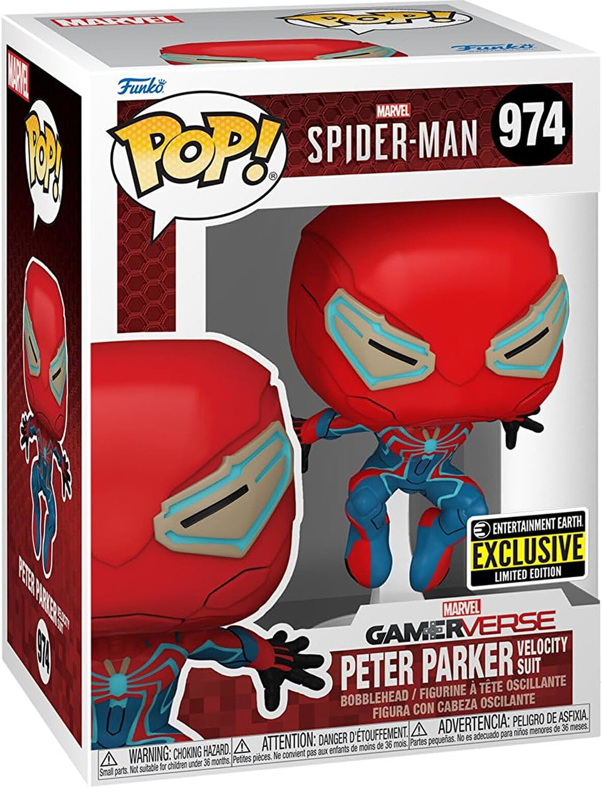 Funko Örümcek Adam 2 Peter Parker Velocity Suit Marvel Gamerverse Pop! Vinil Figür #974 - Entertainm