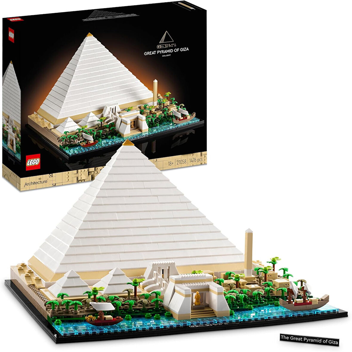 Lego® Architecture Mimari Simgeler Koleksiyonu: Keops Piramidi 21058 - Yetişkinler Için Koleksiyonlu