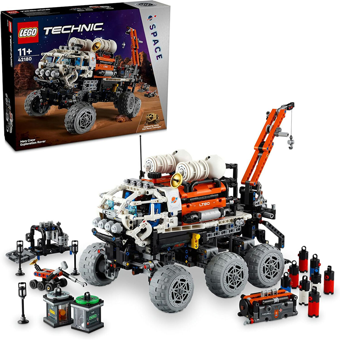 Lego Technic Mars Ekibi Keşif Aracı 42180-11 Yaş Ve Üzeri Uzay Meraklısı Çocuklar Için Koleksiyonluk